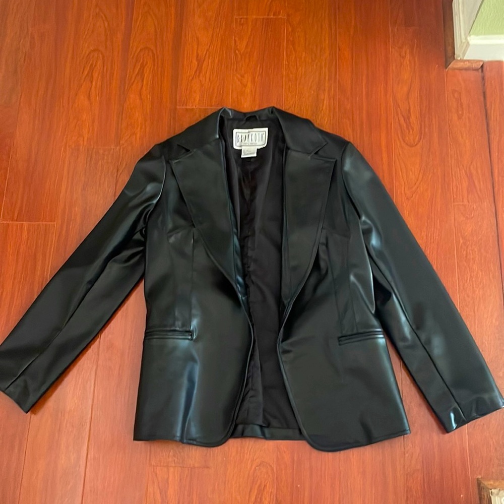 Leather (pleather) XL Blazer